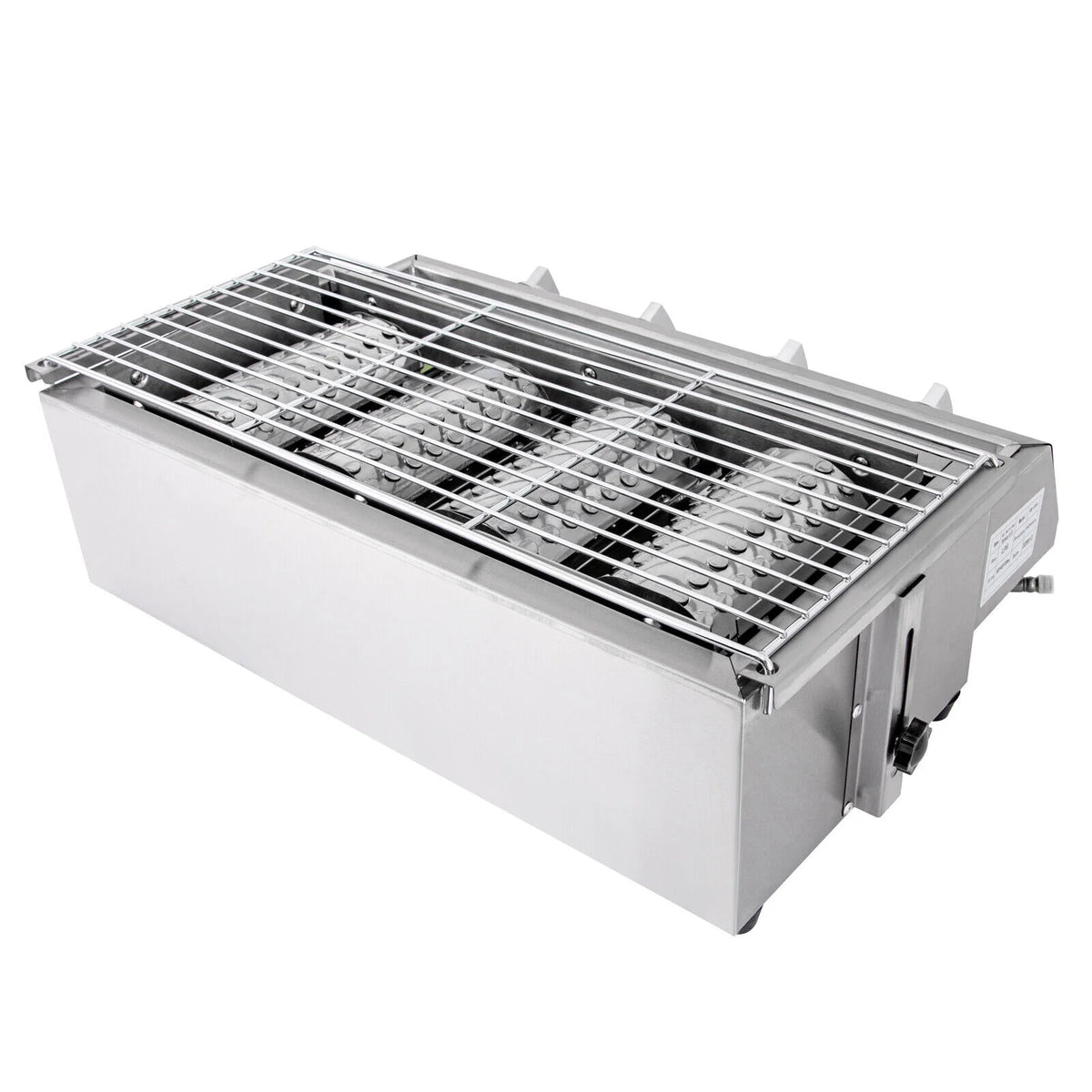 4-Burner Portable Propane Gas Grill with Steel Hood K771468