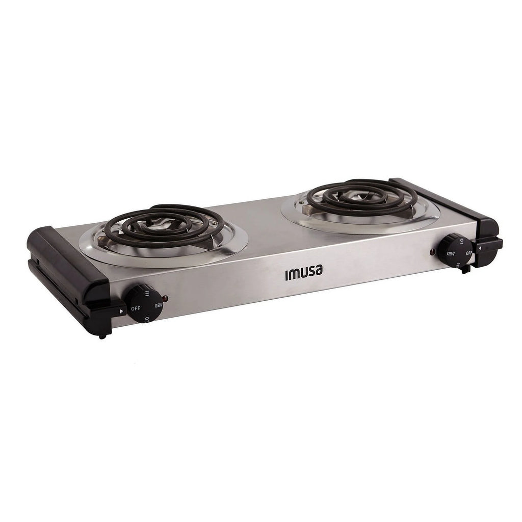 Electric Stainless Steel Double Burner S6244