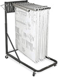 White Vertical Poster Display Rack and Plans Holder File Organizer Stand Q459456