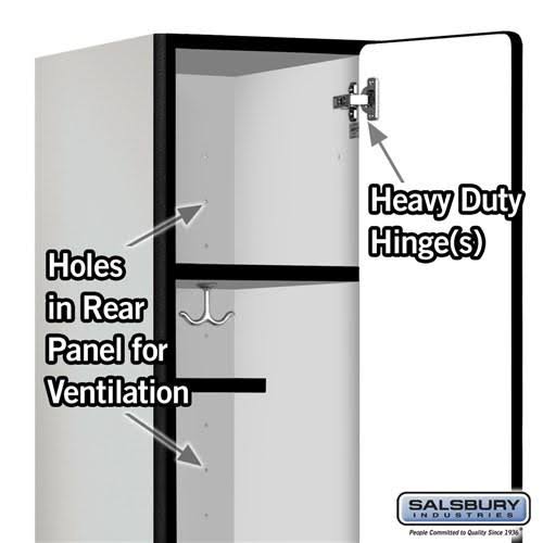 15x22 Wide Single Tier Wood Locker B1449