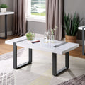 White Metal Coffee Table Y848