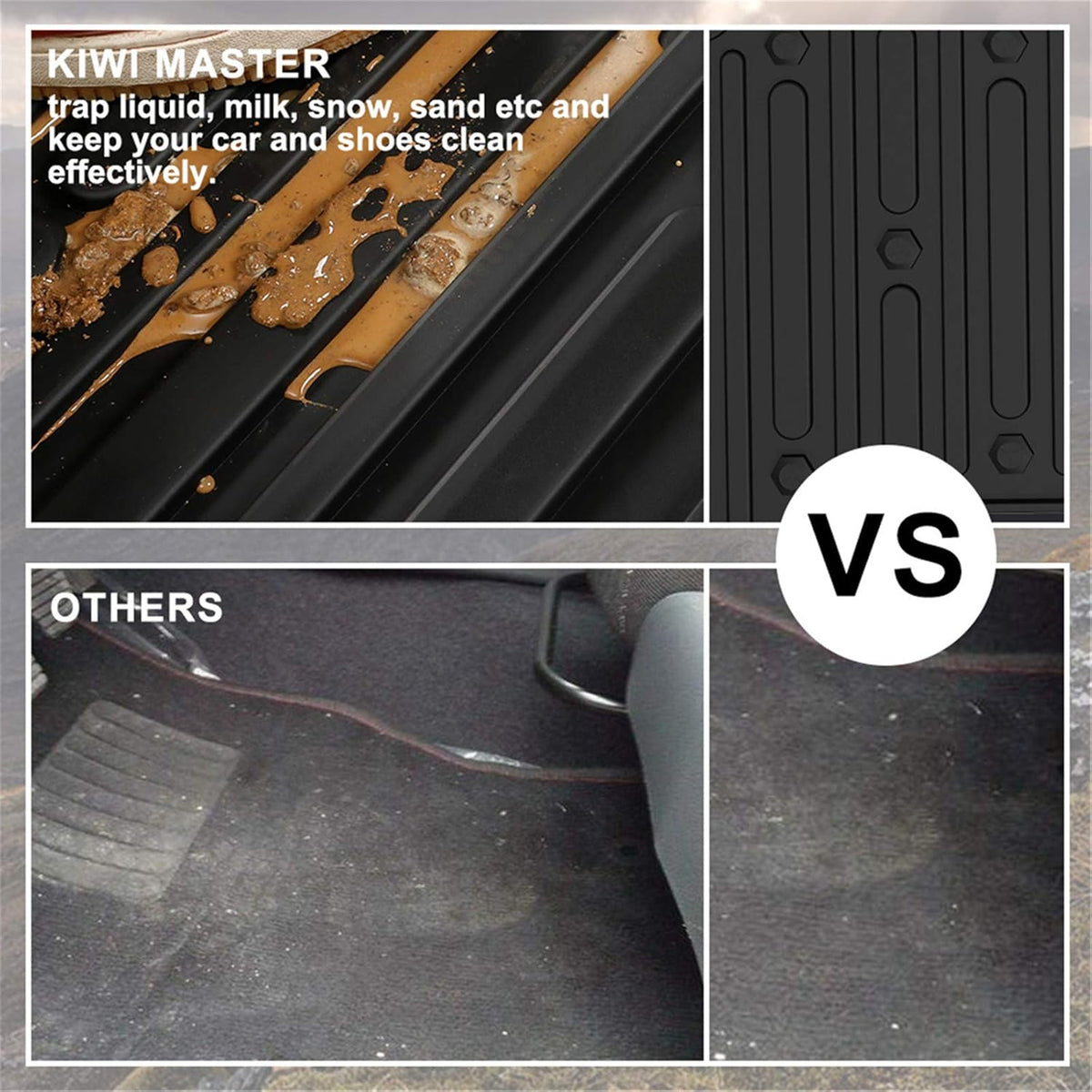 Black TPE Floor Mats for Dodge Ram 1500 Quad Cab K88771