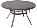 Patterned Square Aluminum Patio End Table D869
