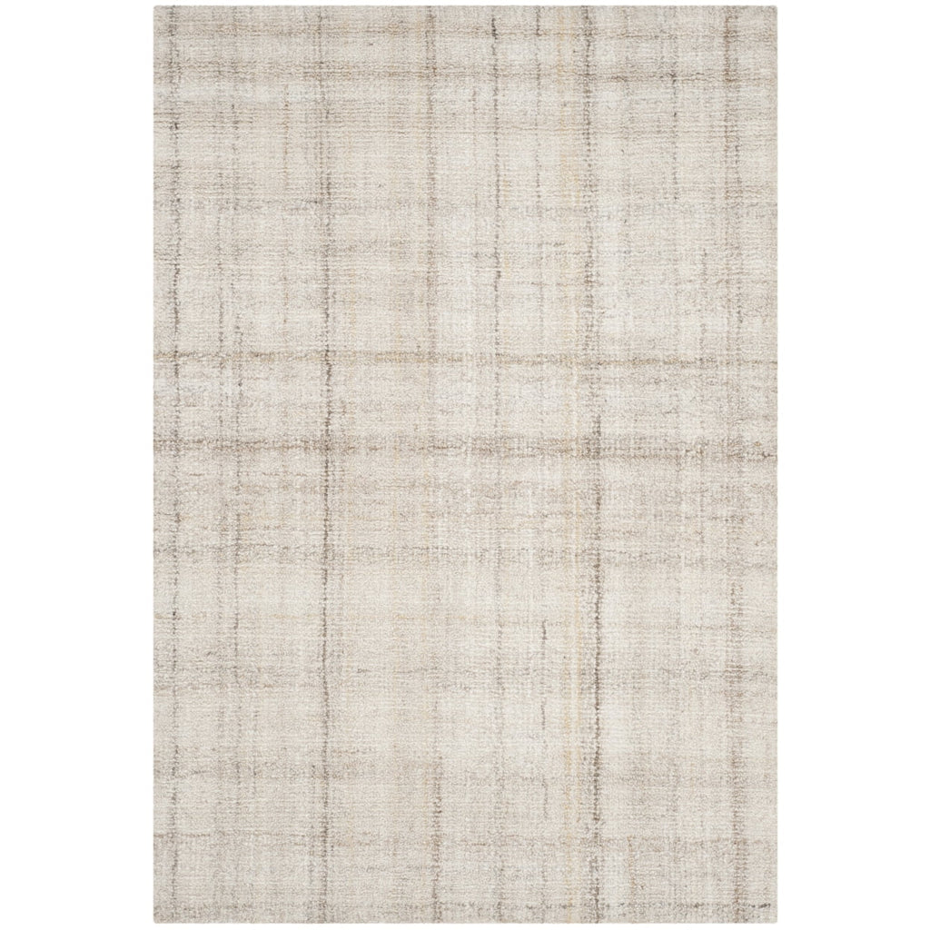 Ivory Beige Striped Area Rug 10' x 14' J122