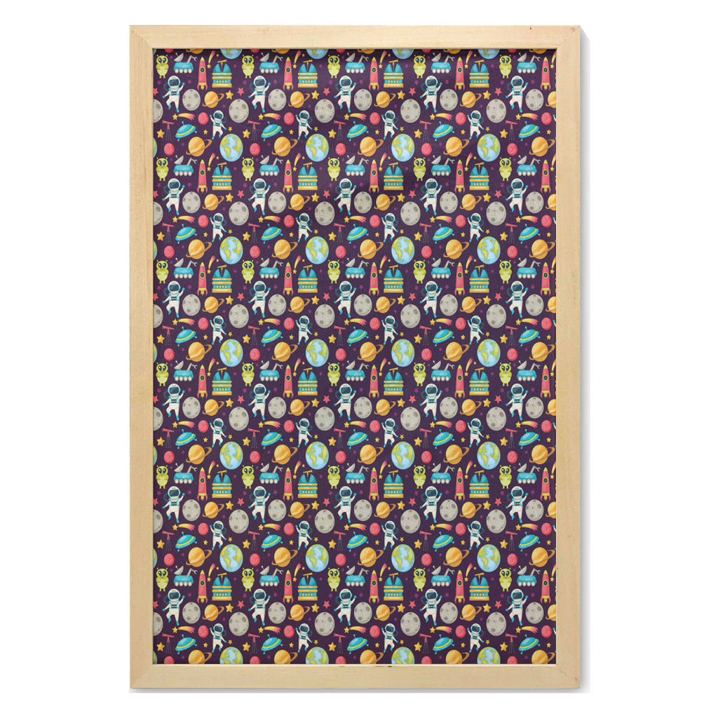 23" x 35" Multicolor Printed Fabric Wall Art with Frame G549600