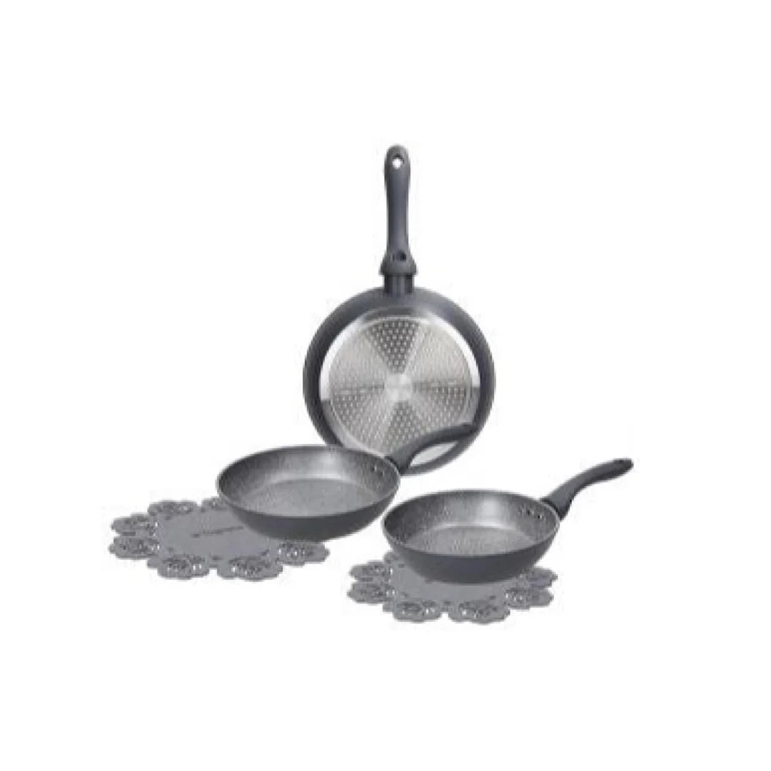 3 Pans 20 & 24 & 28cm with Pan Protector I239
