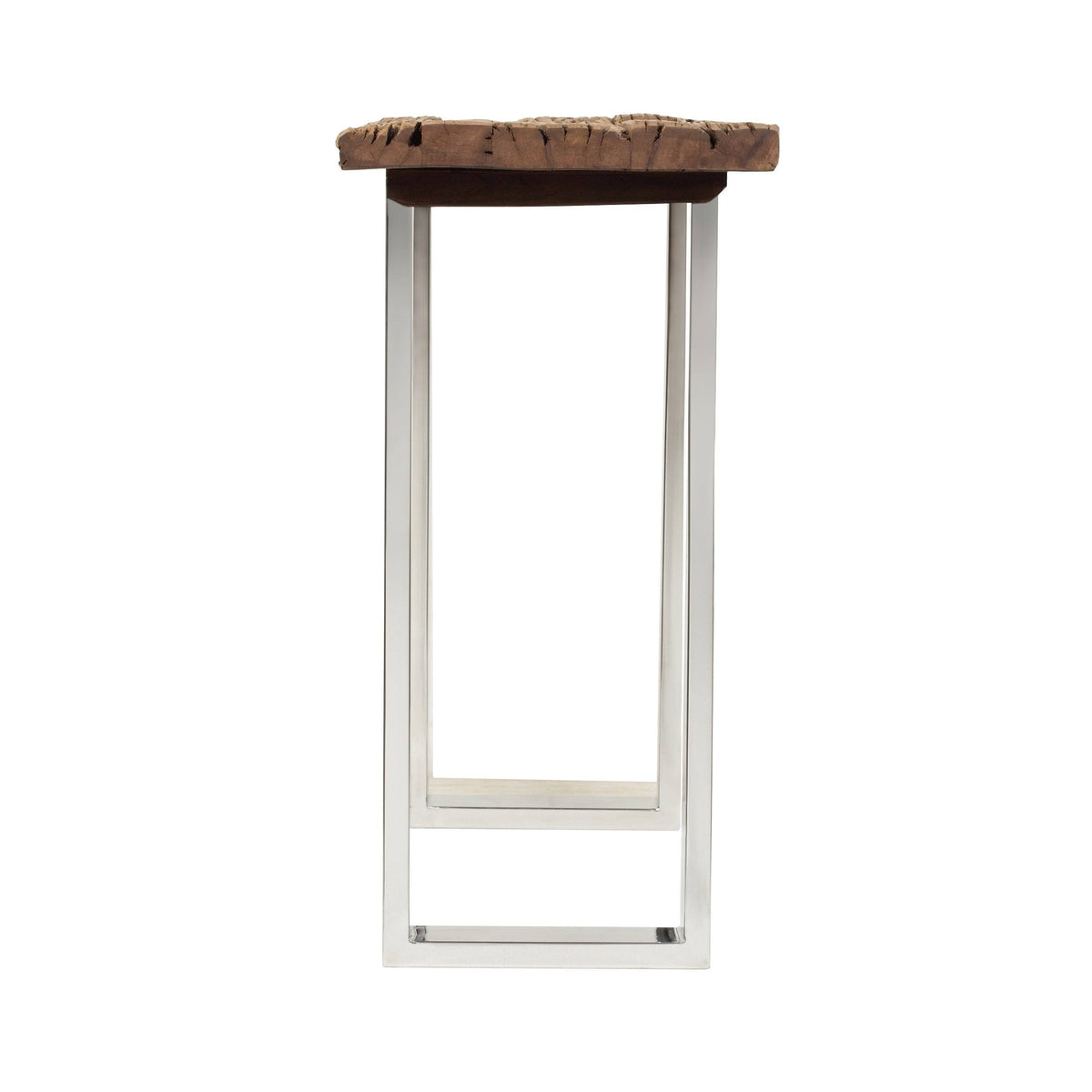 Natural Wood and Iron Console Table T8121