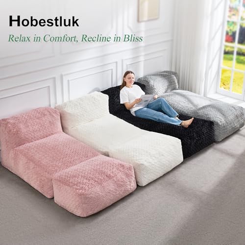 Big Bean Bag Lounger Chair with Memory Foam Filled U322944