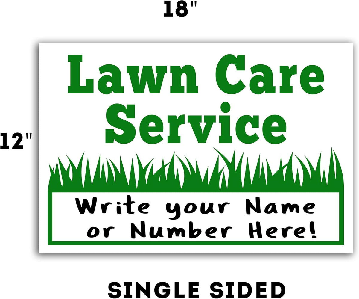 18x12 Single-Sided Screen Print UV-Ink Waterproof Yard Signs (25) V11277
