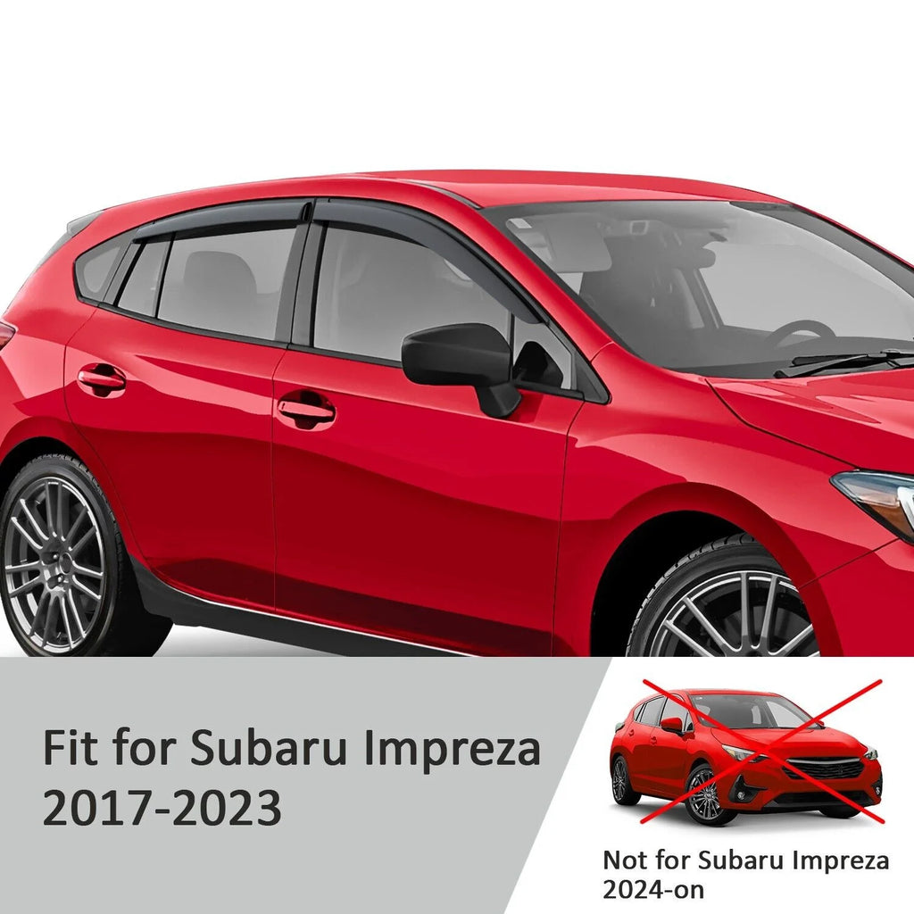 4 Pieces Glass Rain Guards for Subaru Impreza Hatchback O465695