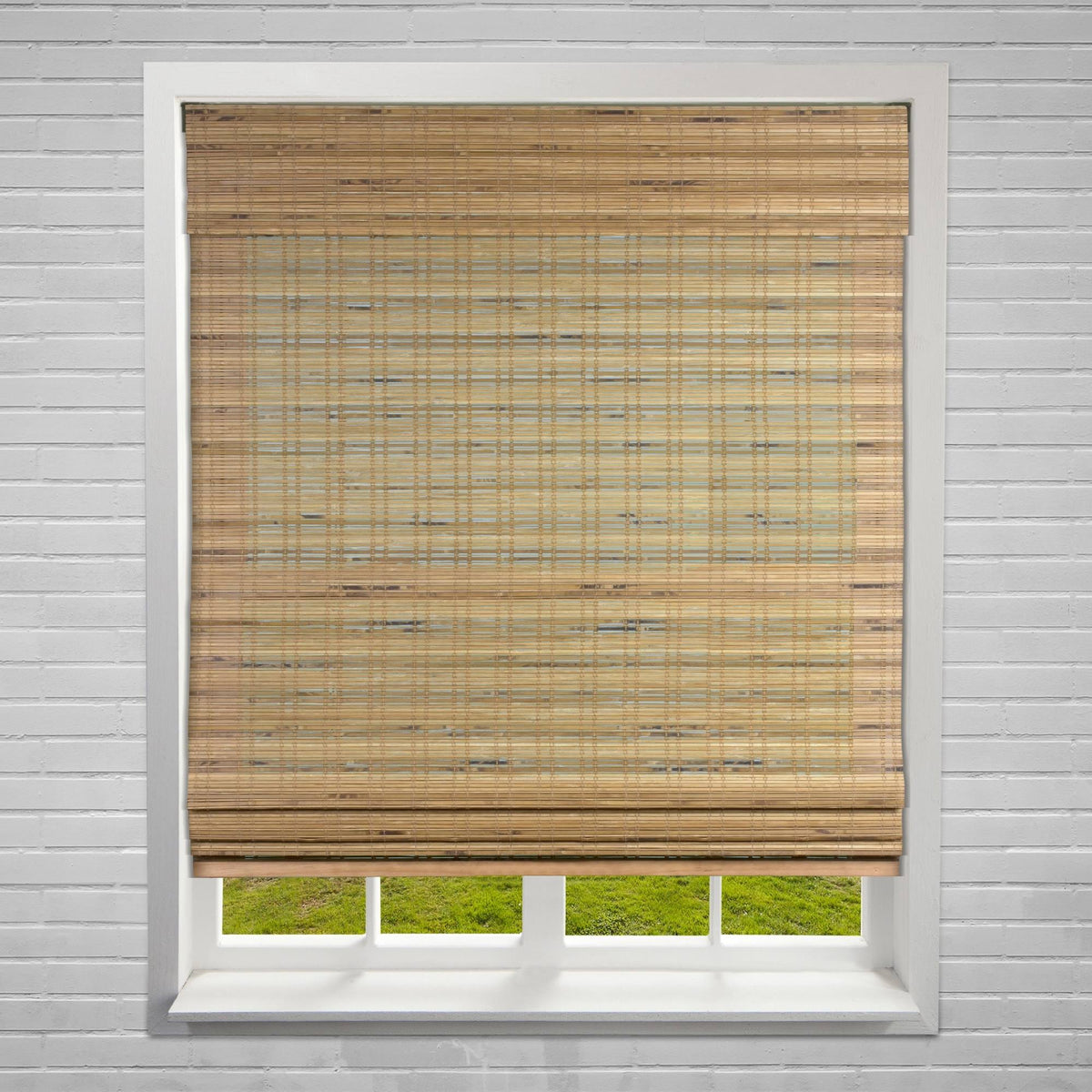 Cordless Bamboo Roman Shade 33.5 inch x 60 inch Q544