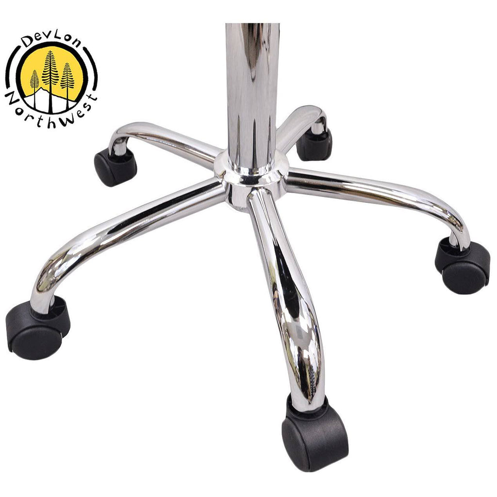 Gray Adjustable Rolling Stool S5773