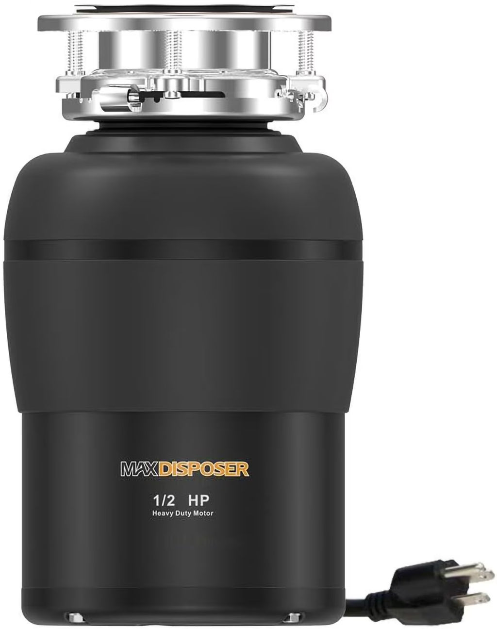 Garbage Disposal with Stainless Steel Grinding Chamber, 1/2 HP Continuous Feed with Power Cord L385644