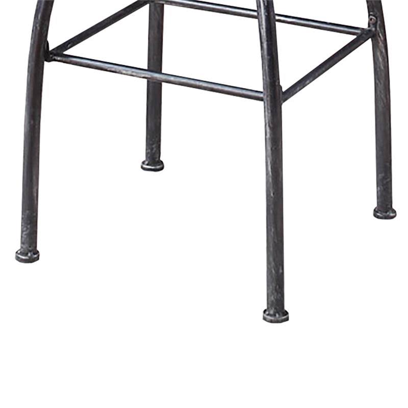 Brown & Black Bar Height Stool Z329