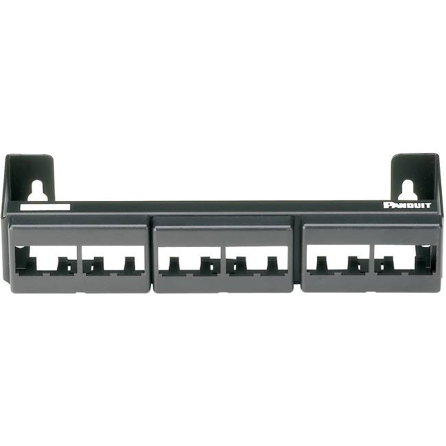 Black 12 Ports Patch Panel I8937