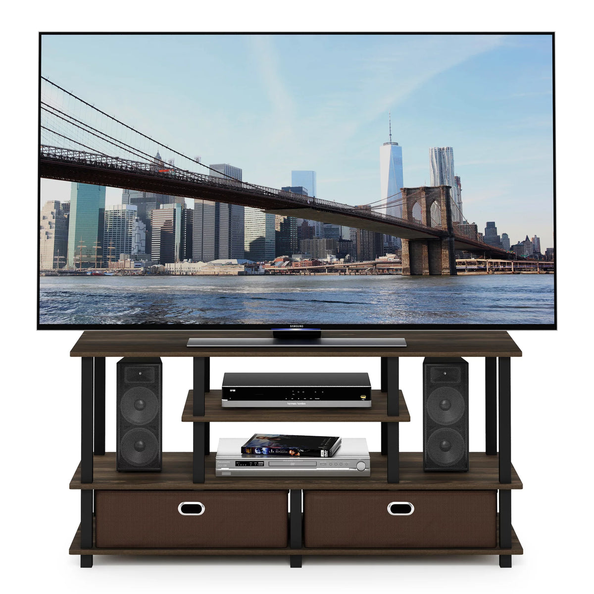 Large TV Stand with Storage Bin K317592