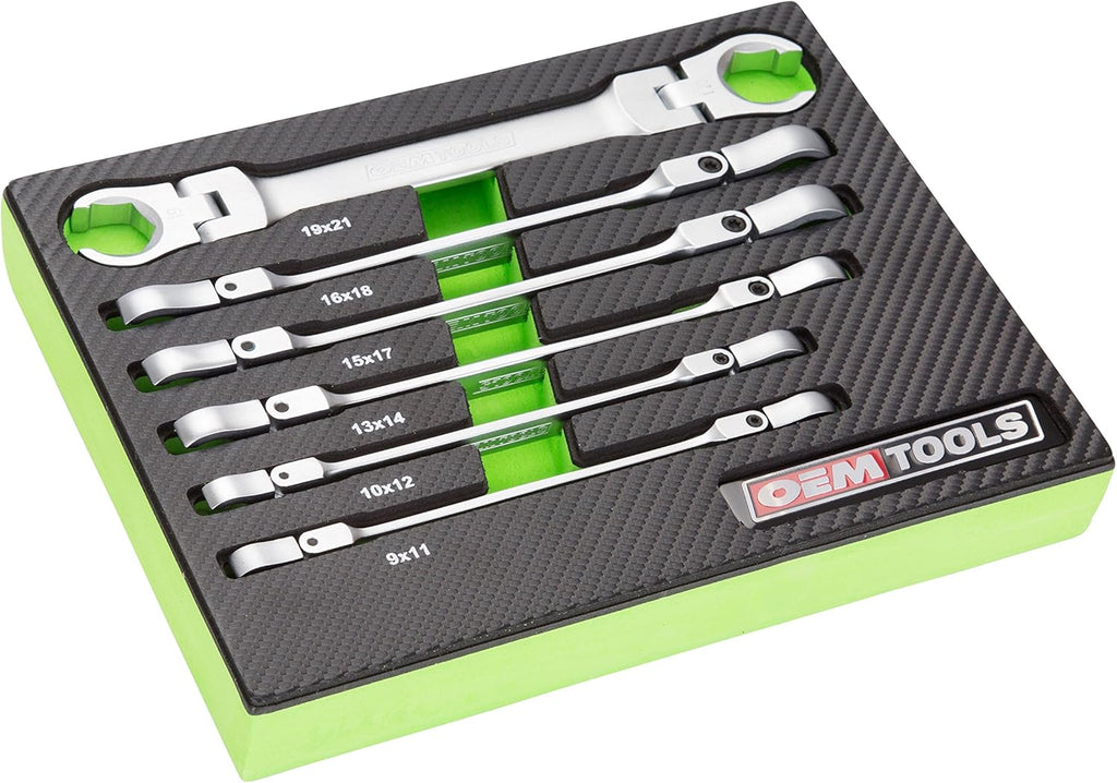 6 Piece Flex Head Flare Nut Wrench Set A4704