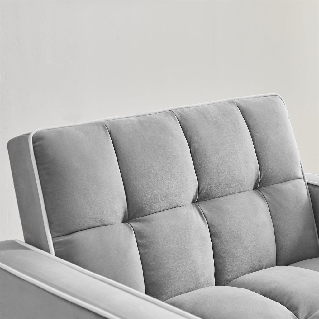 Velvet Convertible Chair Bed S52734