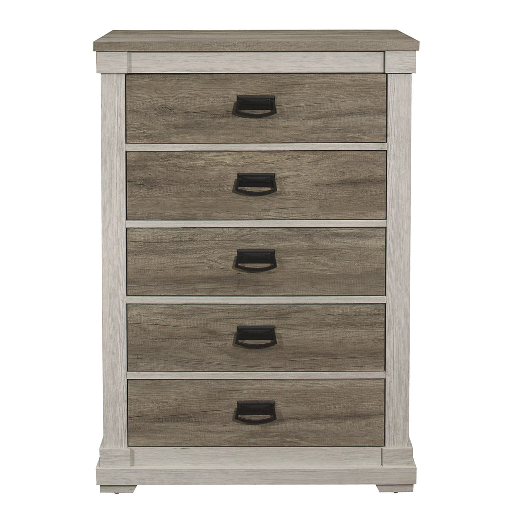 1pc Two-Tone Chest with Storage Drawers X7878