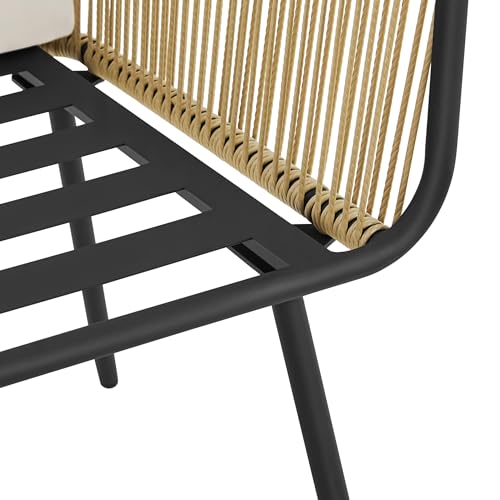 3 Piece PE Wicker Patio Bistro Set with Cushions Y9277