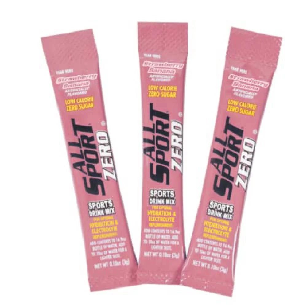 Zero Calorie Sugar Free Electrolyte Drink Mix Strawberry Banana 50 CT I635