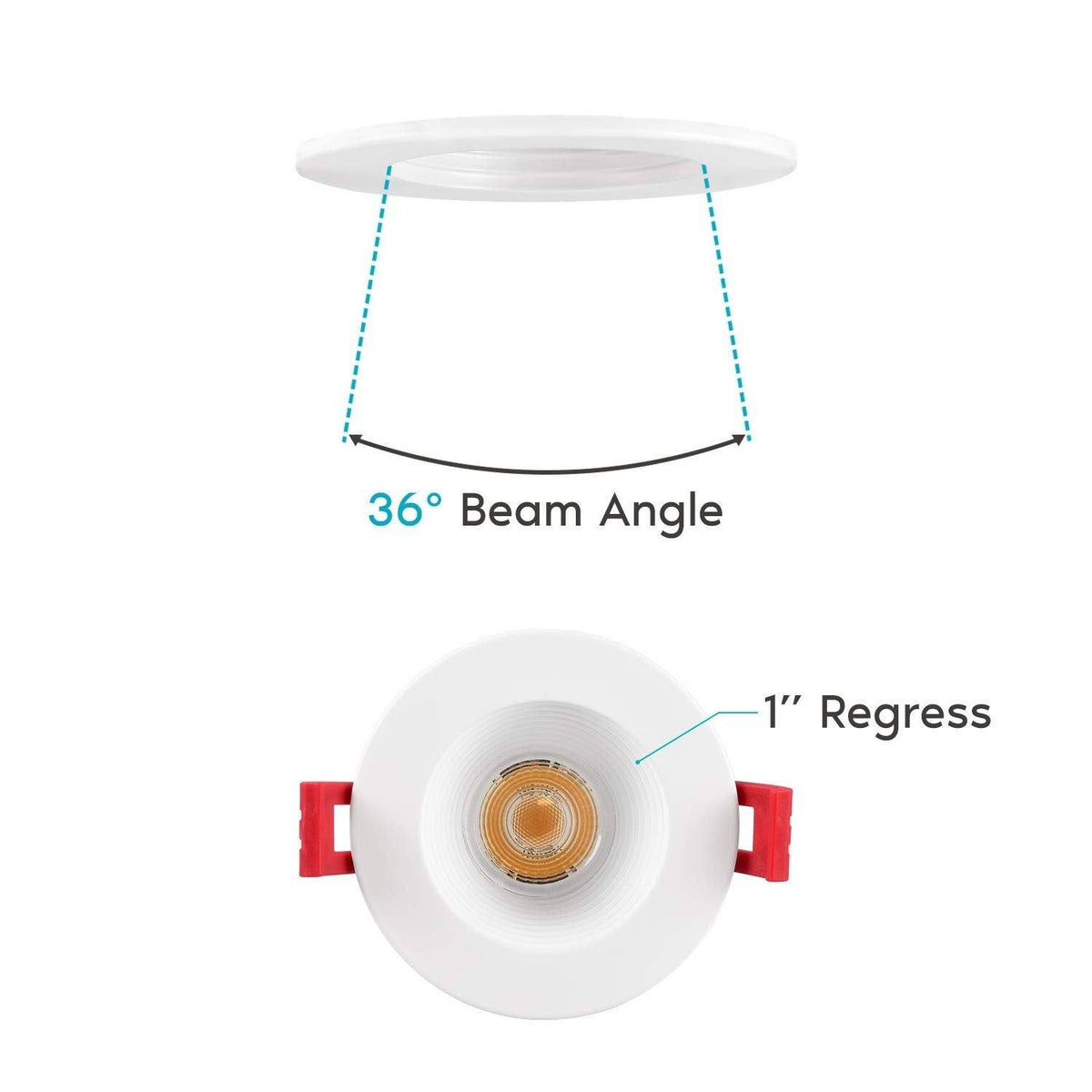 4-Pack Integrated LED Recessed Light Kit S7515