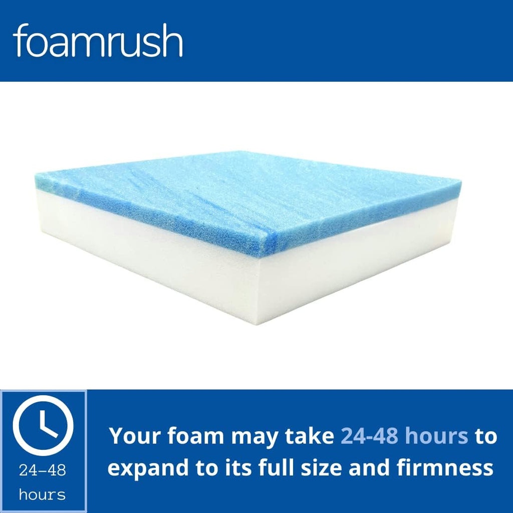 Cool Gel Memory Foam Square Chair Cushion Medium Firm W40821