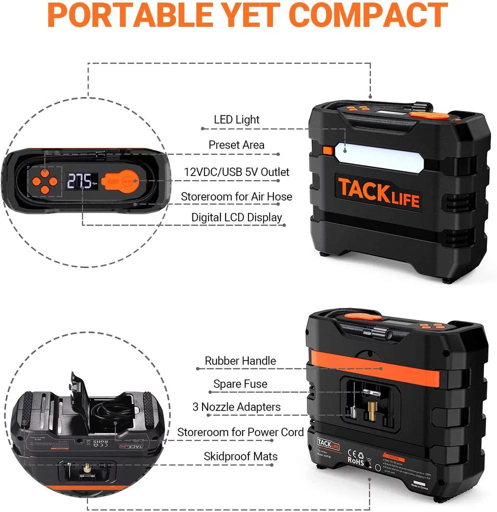 12V DC Portable Air Compressor T155