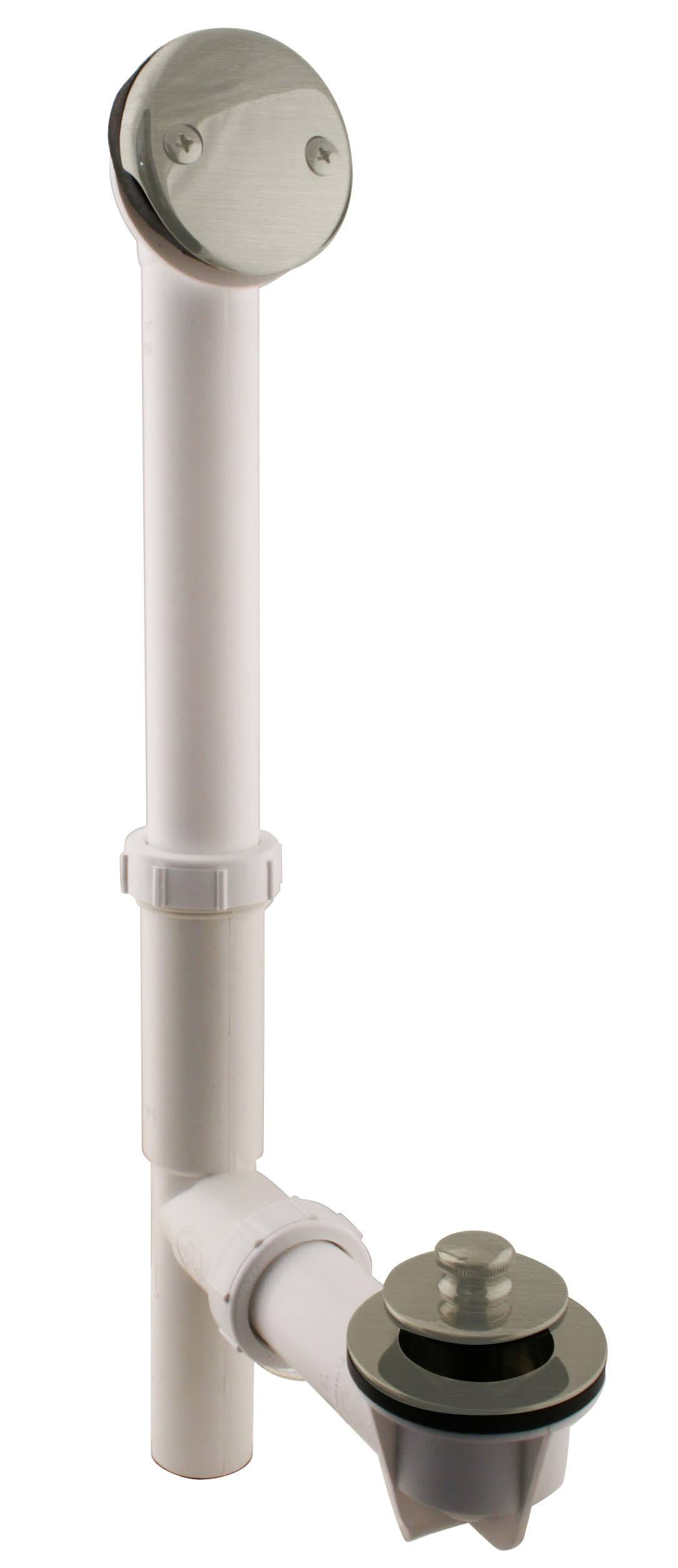White 1-1/2 in. Tubular Pull Drain Bath Waste B89640