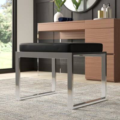 Black Metal Accent Stool J1061
