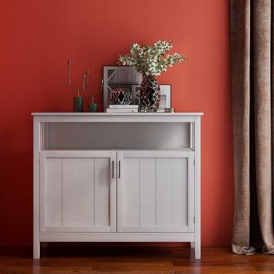 White Kitchen Storage Sideboard and Buffet Server L942958