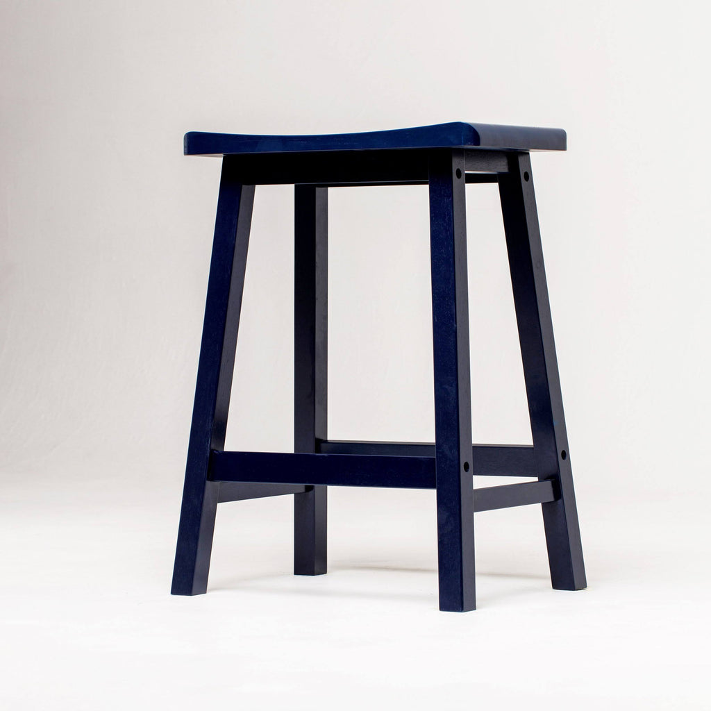 White Saddle Stool C391470