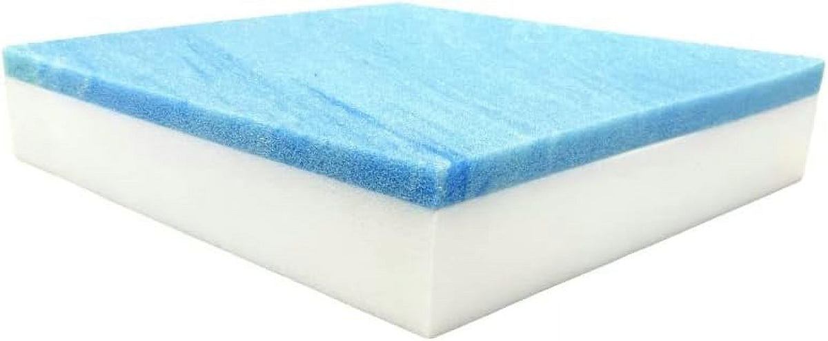 Cool Gel Memory Foam Square Chair Cushion Medium Firm W40821
