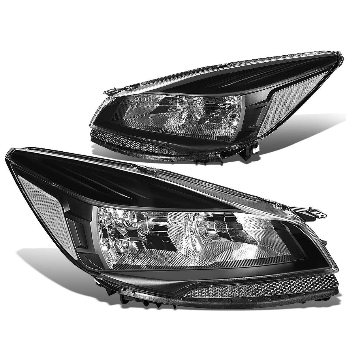 Black Housing Clear Corner Headlamp Pair K165