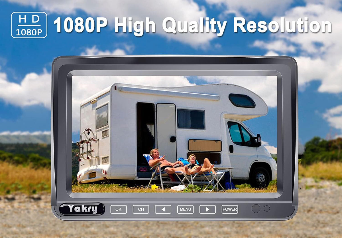 HD 1080P 7'' Monitor Bluetooth Backup Camera Kit W14749