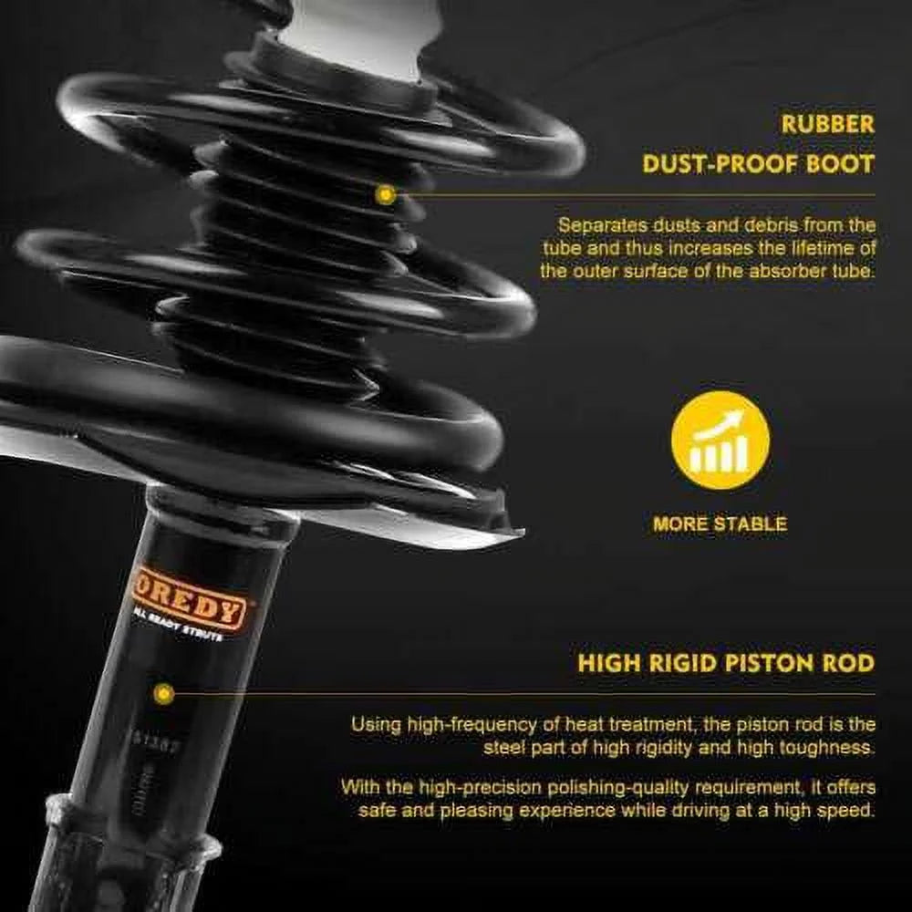 Front Right Passenger Side Complete Strut with Coil Spring Assembly R2054