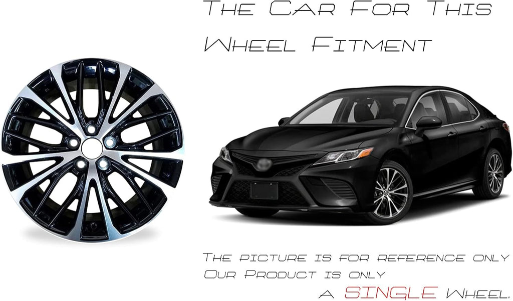 18x8 Alloy Wheel Machined Black Replacement Rim Z272794