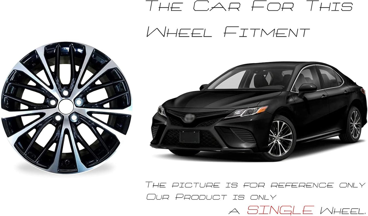 18x8 Alloy Wheel Machined Black Replacement Rim Z272794