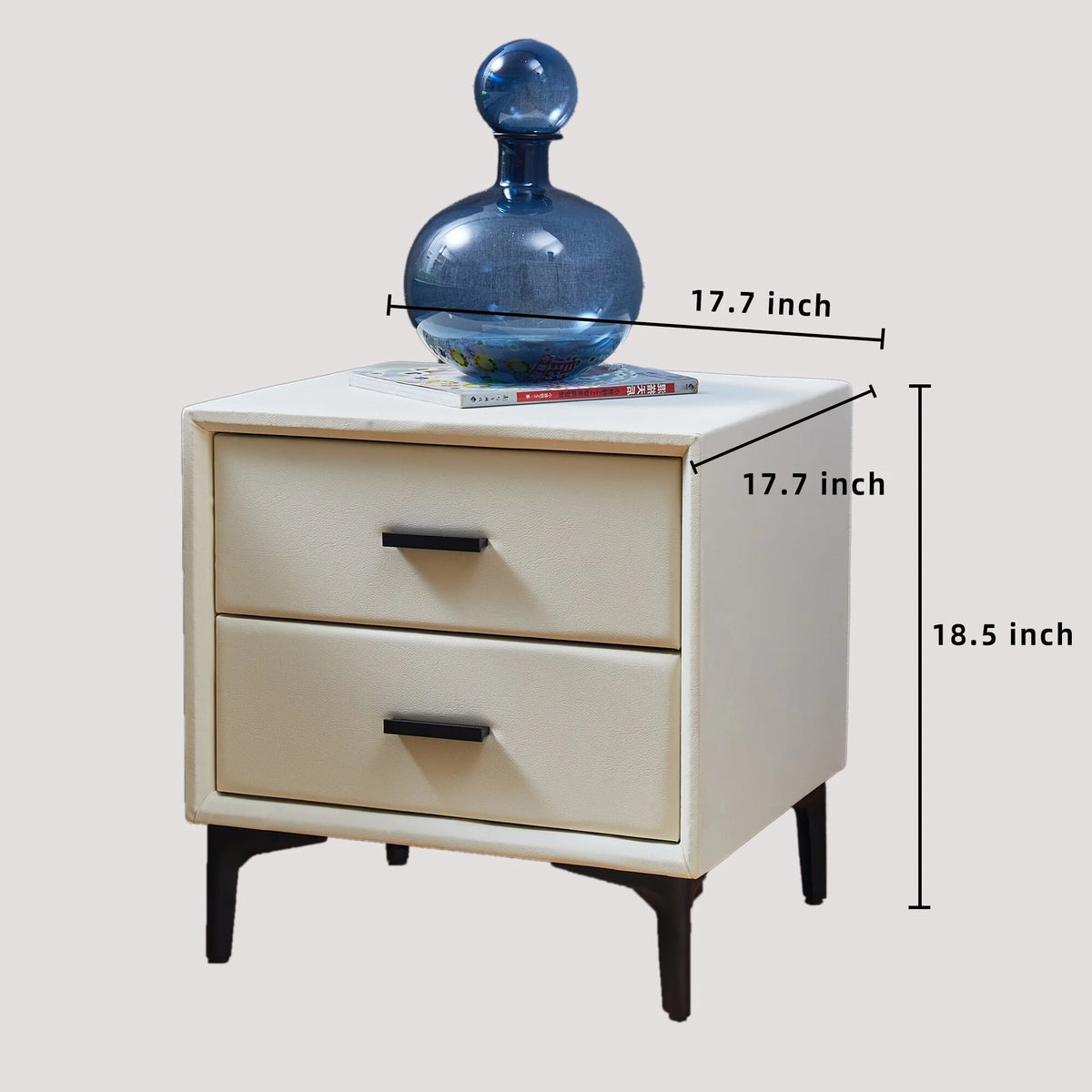 Blue-gray 2 Drawer Nightstand C41347