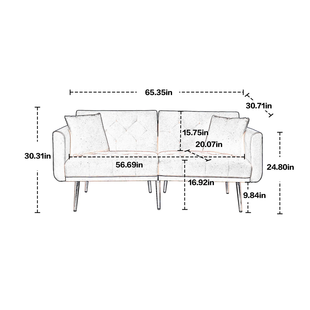 Blue Velvet Sofa Loveseat Set Z7943