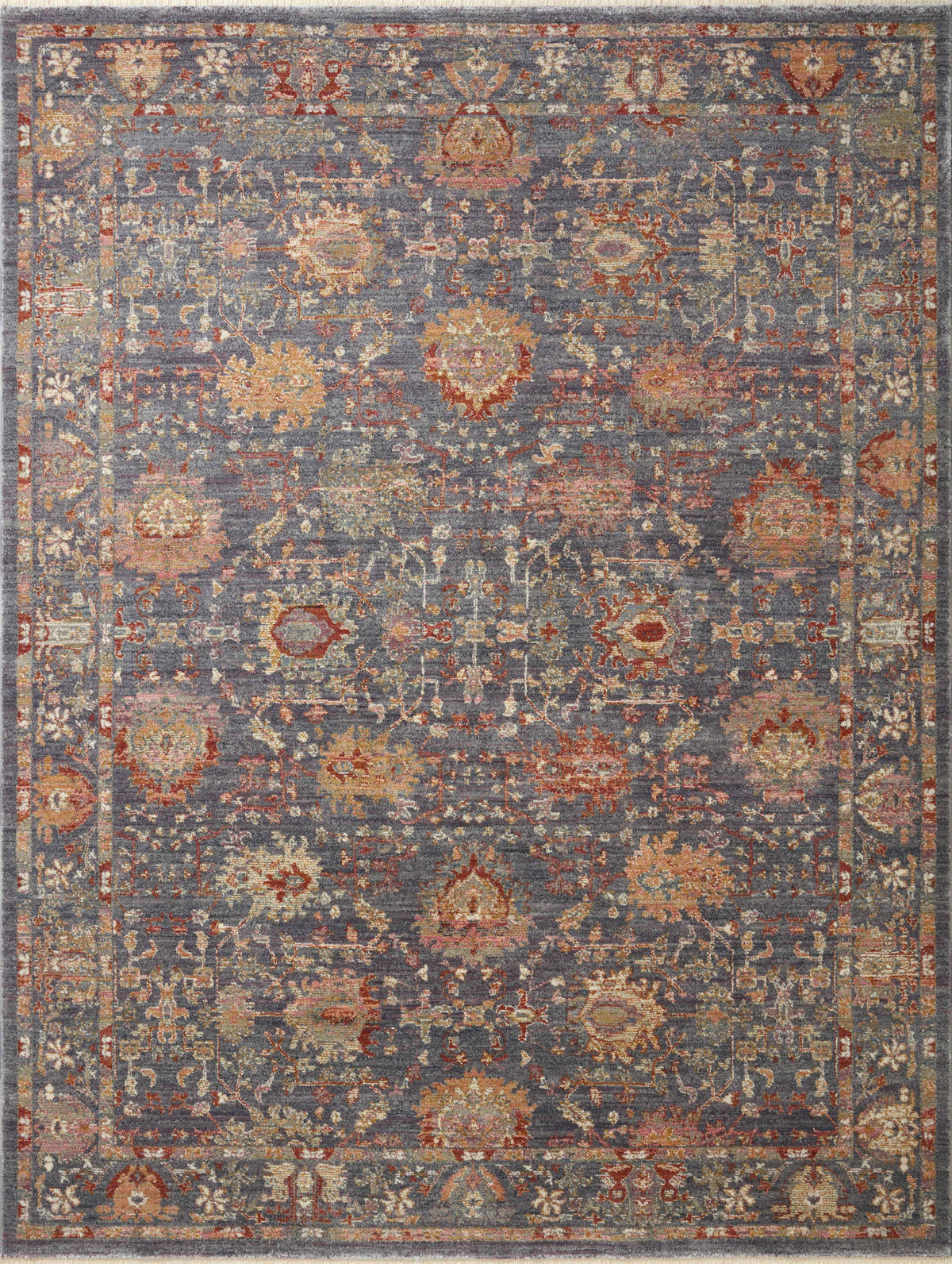 Grey Multi Rug F688