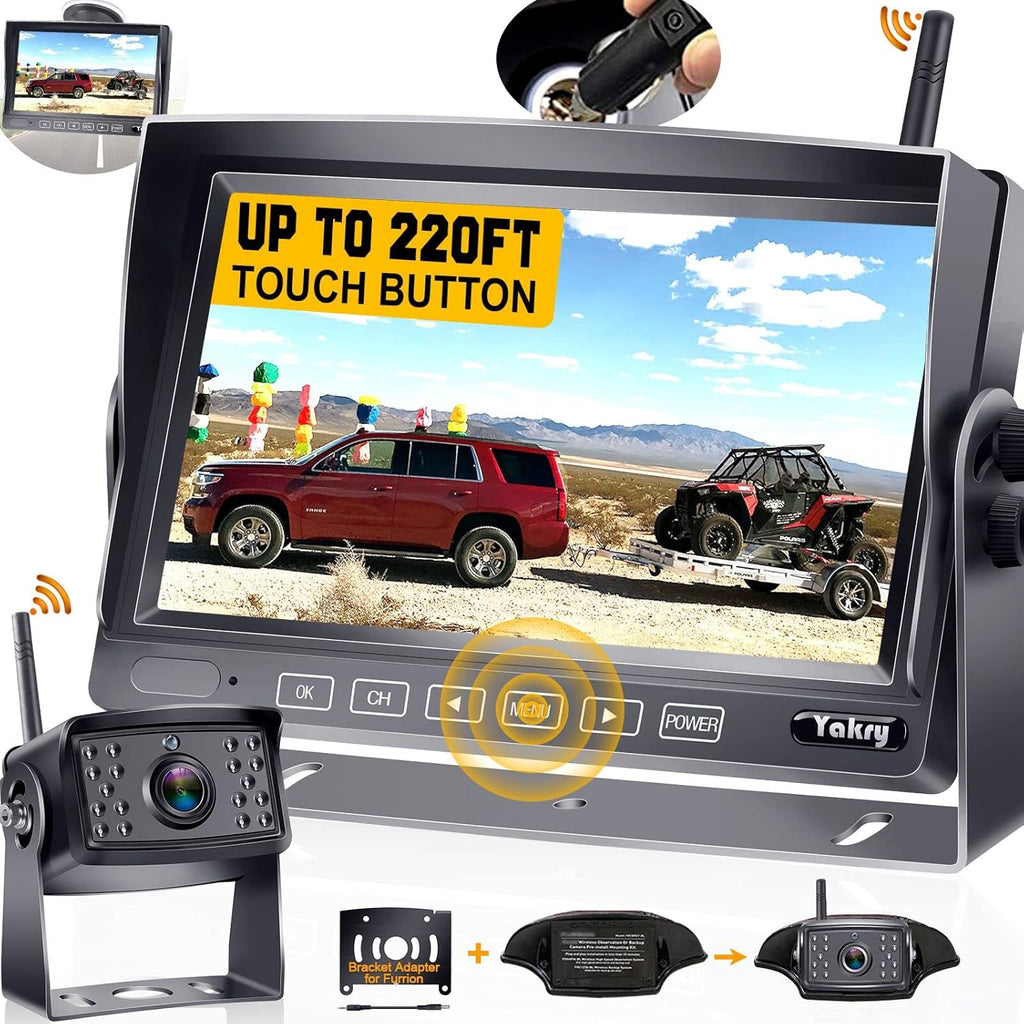 HD 1080P 7'' Monitor Bluetooth Backup Camera Kit W14749