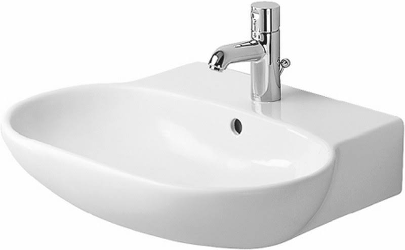 White 23 5/8 inch Washbasin D164