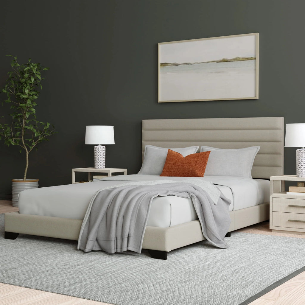 Queen Tufted Upholstered Platform Bed R809