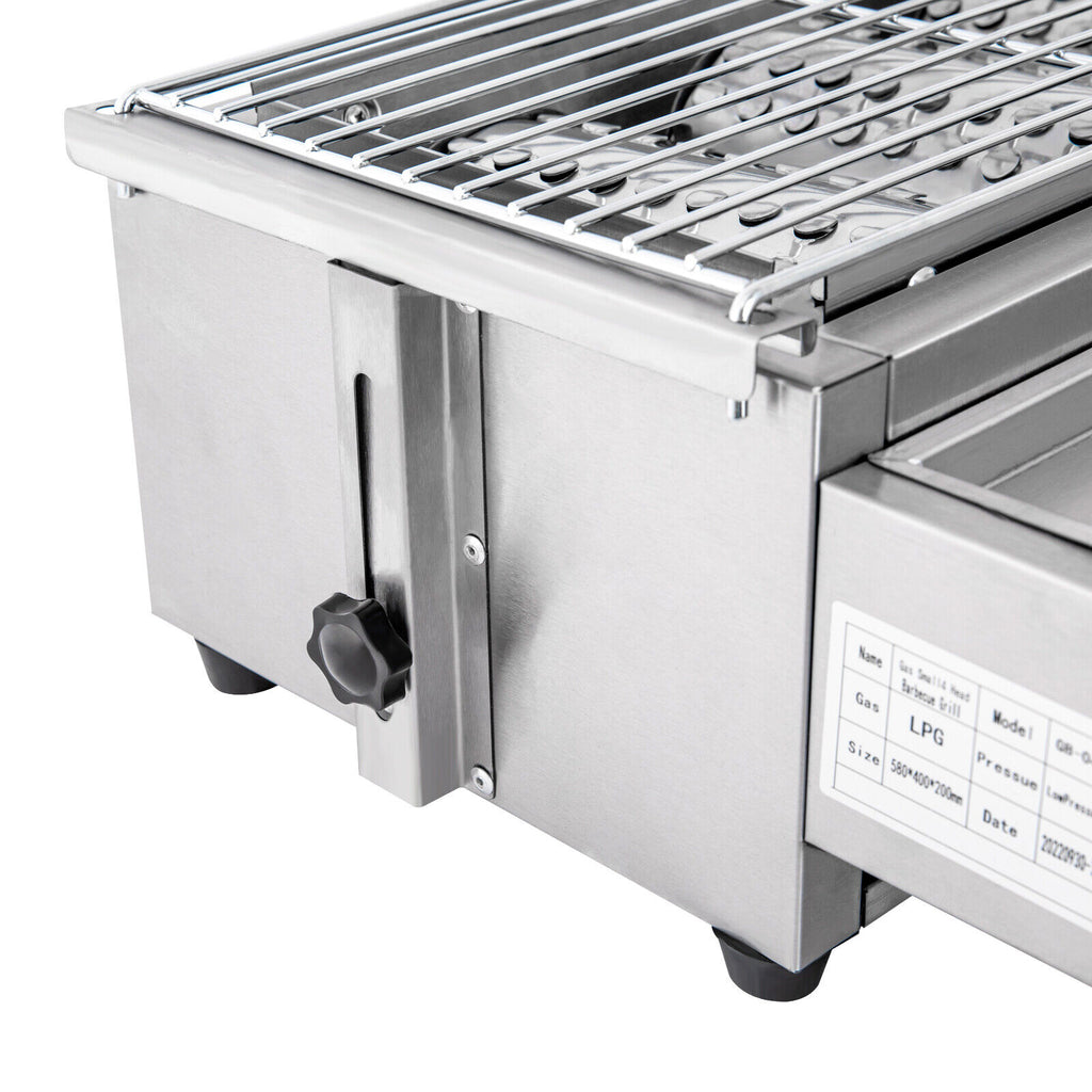 4-Burner Portable Propane Gas Grill with Steel Hood K771468