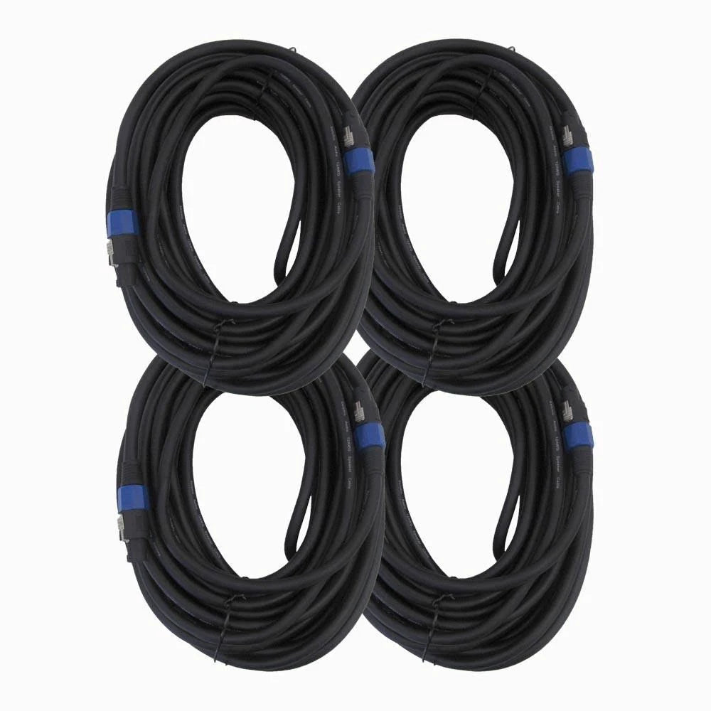 Pack of 4 Speakon Speaker Cables 75 Y794988