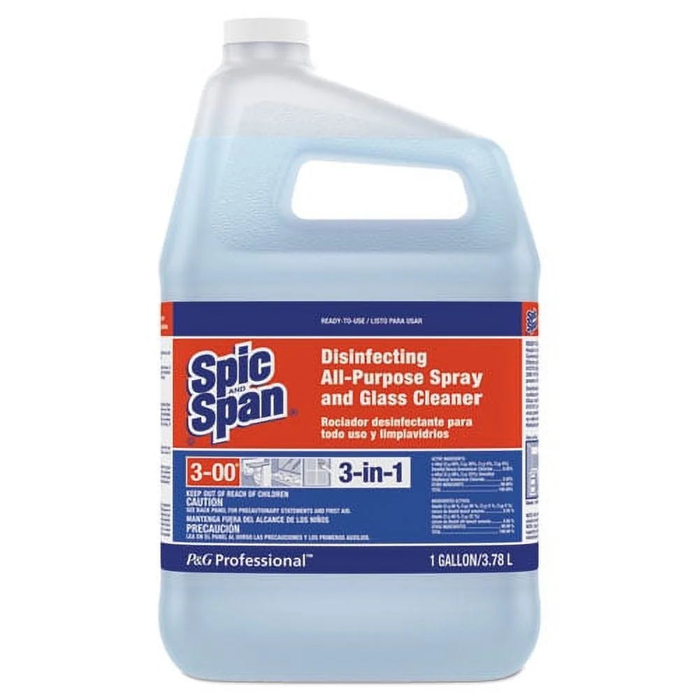 1 Gal Bottle Disinfecting All-Purpose Spray And Glass Cleaner, Bundle of 5 S9557