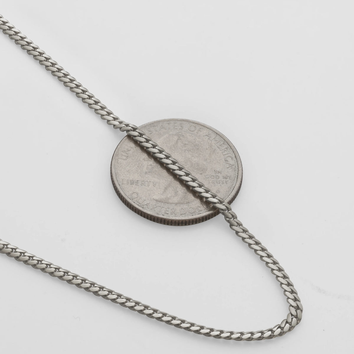 10k White Gold Miami Cuban Link Chain Necklace with Lobster Lock (28") O861589