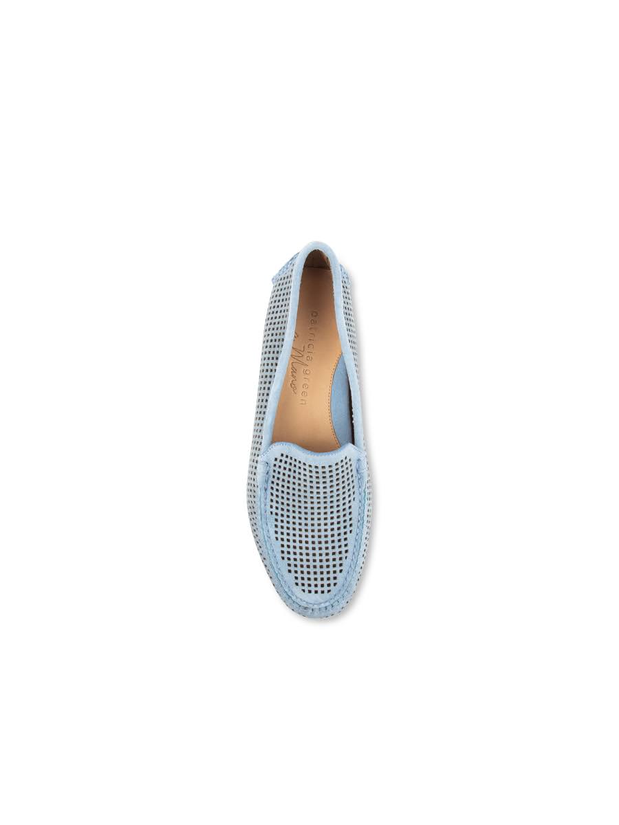 French Blue Suede Driving Moccasin M7477