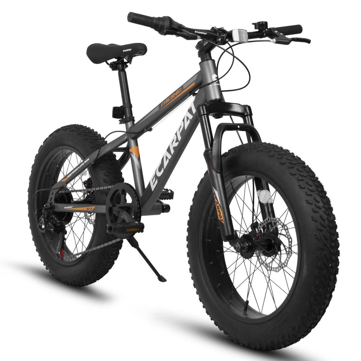 20 Inch Fat Tire Mountain Bike with Dual Disc Brake High-Carbon Steel Frame U6378